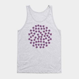 Purple Shamrock For St Patricks Day Tank Top